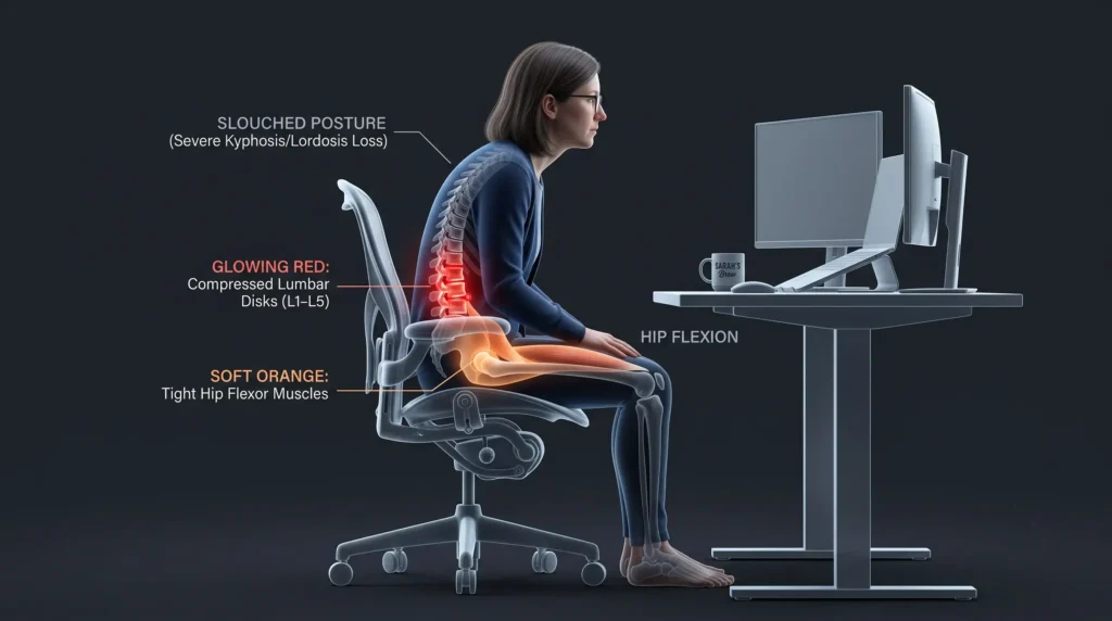 upper back pain from sitting at desk